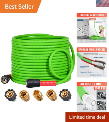 #ad #ad Lightweight 40FT Kink Free Pressure Washer Hose 3200 PSI M22 amp; 3 8quot; Connectors $76.99