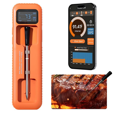 Wireless Meat Thermometer with Stable Bluetooth Connection, ±1°F Accurate 6-Sens