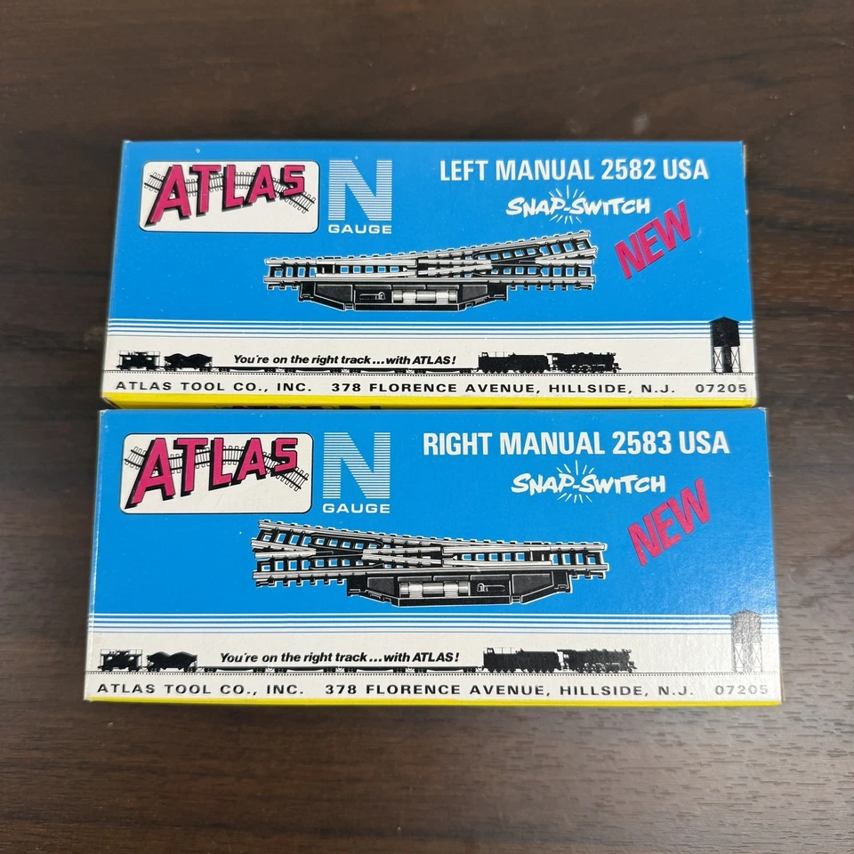 Atlas N Scale Train Manual Snap Switch Right & Left (Set of 6) New Never Used - Image 3 of 4