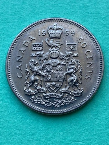 1969 Canada 50 Cents — photo from the most recent tracked eBay sale