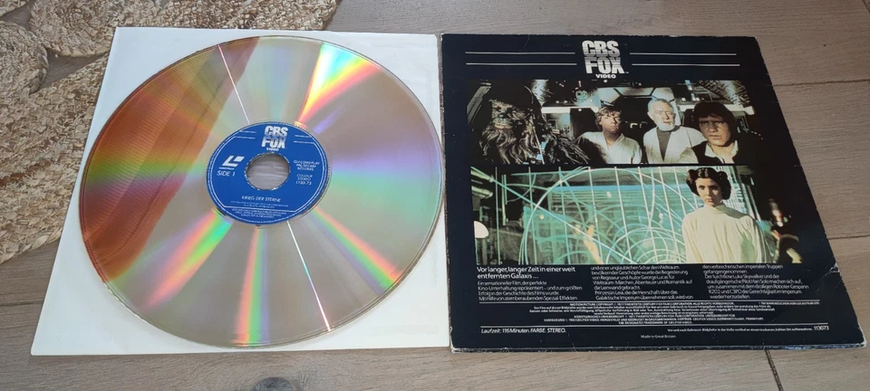 LASERDISC Erstauflage KRIEG DER STERNE Star Wars KINOFASSUNG CBS FOX 116 Min PAL - Bild 2 von 2