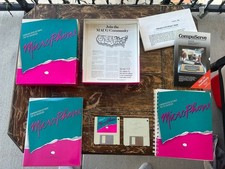 MicroPhone Communication Software for Macintosh Boxed w Manuals  Disks