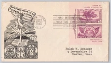 New York, N.Y. Third Intl Philatelic Exhibit 3c Stamp Issue, 1936