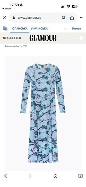 Bimba y Lola Dress Light Blue S