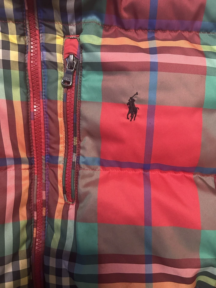 CHAQUETA POLO RALPH LAUREN NIÑOS GRANDES Talla L 14-16 CHAQUETA A CUADROS REPELENTE AL AGUA Foto 4 de 4