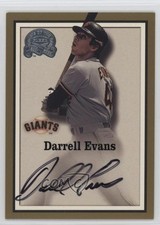 2000 Fleer Greats of the Game Auto Darrell Evans Auto 0j4n