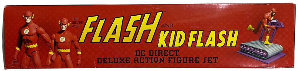 Juego de figuras de acción de lujo DC Direct Flash y Kid Flash con cinta de correr cósmica y anillo NUEVO Foto 4 de 4