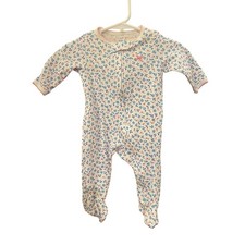 Carter  s 3M Floral Cotton Footed Sleeper One Piece