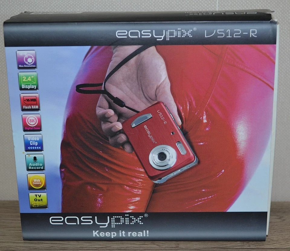 Easy Pix Digital Kamera V 512-R 8x digitaler Zoom,Video Modus - Bild 2 von 4