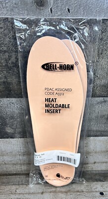 NEW BELL HORN HEAT MOLDABLE INSERTS CODE A5512 PDAC ASSIGNED MENS  11.5