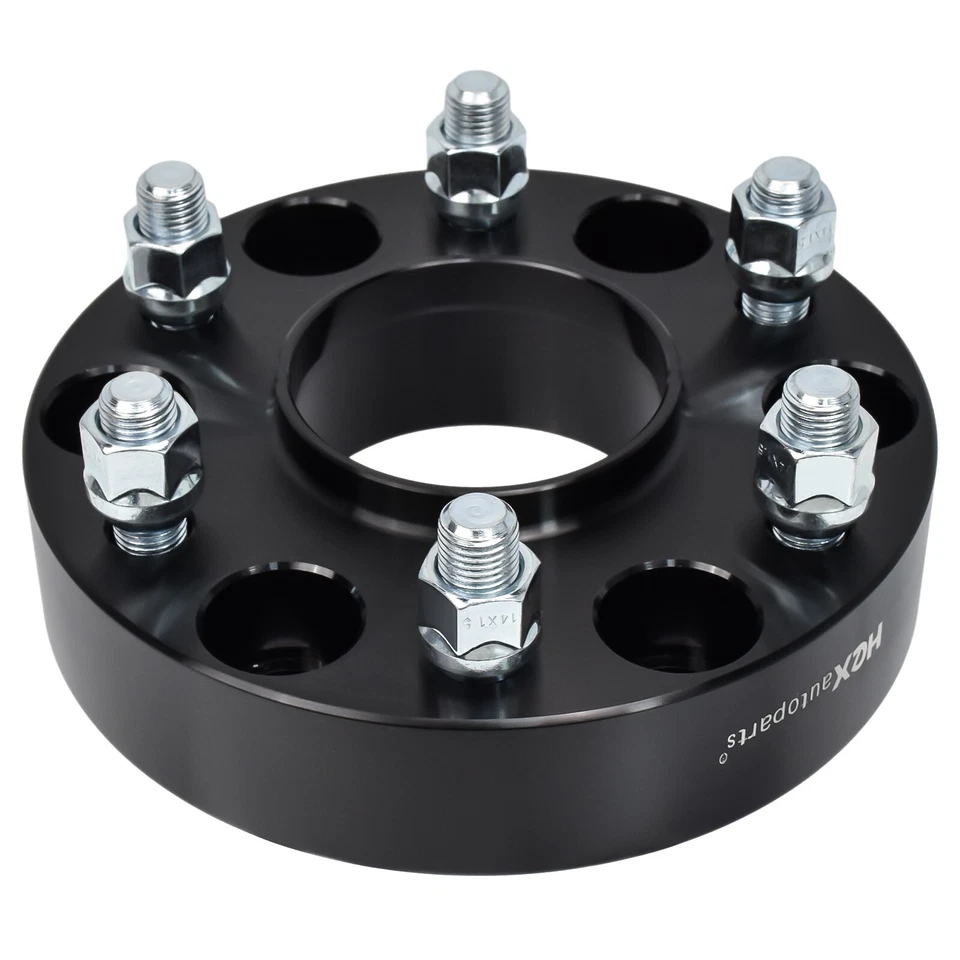 (4) 1.5'' 6 Lug Hubcentric Black Wheel Spacers Adapters 6x135 for Ford F-150 - Image 2 of 4