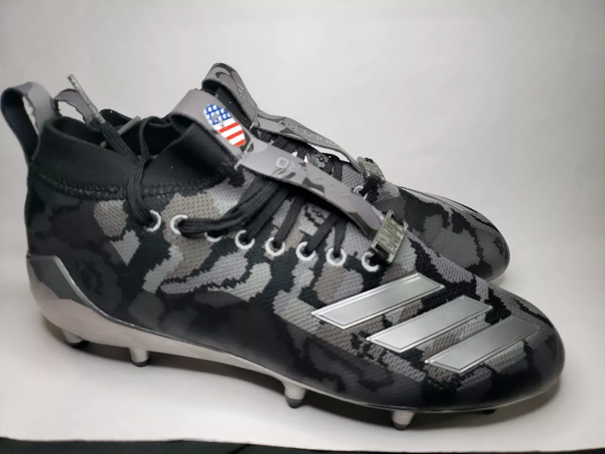 adidas Mens size 8 adizero Cleat x A Bathing Black Camo Football New in Box |