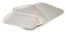 10 KG Vassoi In cartone Pasticceria Bianco-Navette Misura 7 (39x28cm) per dolci