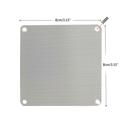 8 9 12 14cm PVC Dust Filter Mesh PC Net for Case Fan Cooler Dustproof Co - Afbeelding 8 van 10