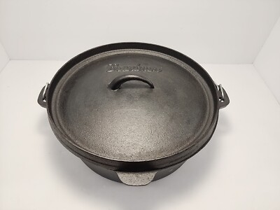 Bruntmor Pre-Seasoned Cast Iron Dutch Oven with Flanged Lid
