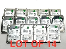 Dell Enterprise 1.8TB SAS 2.5" HDD 12Gbps AL15SEB18EQY Hard Drive 100% Lot of 14