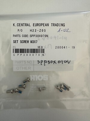 HIOS STELLSCHRAUBE M3X7 SPP30X070N (Hios Zubehörteil) (10 Stück/Packung)