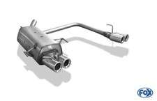 FOX Sportauspuff Duplex Opel Corsa C je 2x76