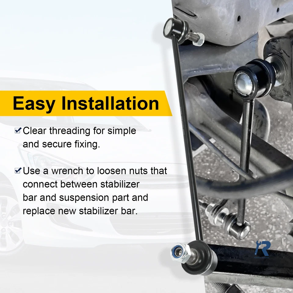 Juego de 1 par de eslabones de barra estabilizadora delantera aptos para Hyundai Santa Fe Veracruz Kia Sorento Foto 2 de 4