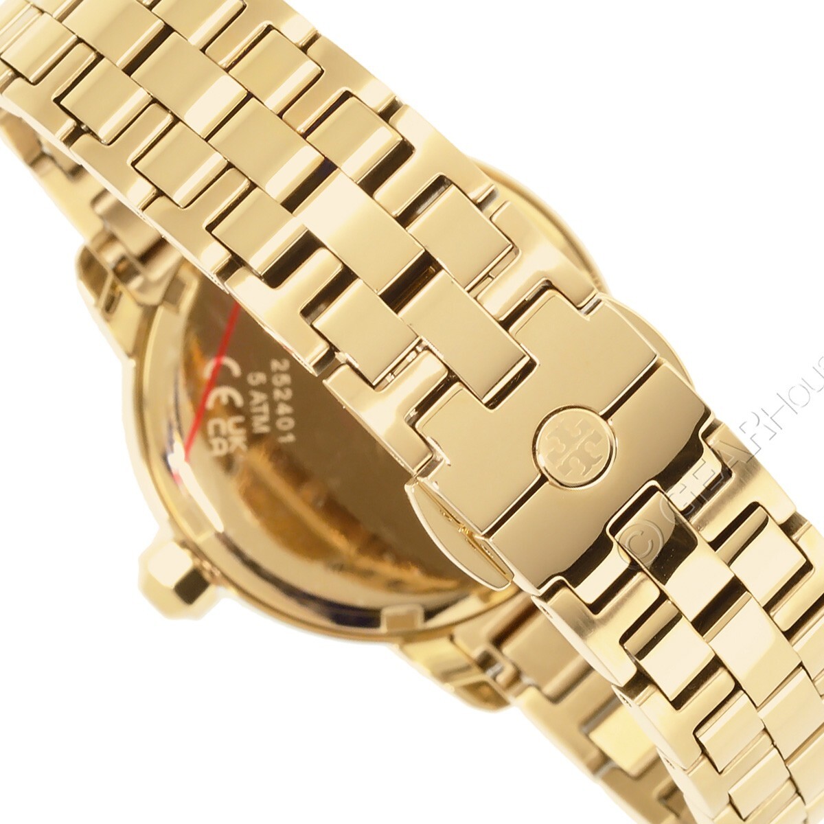 値下げ中★TORY BURCH 時計 Tory Burch 'The Tory' Womens Dress Watch, Red Dial, Gold