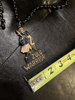 Vintage Zulu Warrior Beads Necklace, Mardi Gras New Orleans