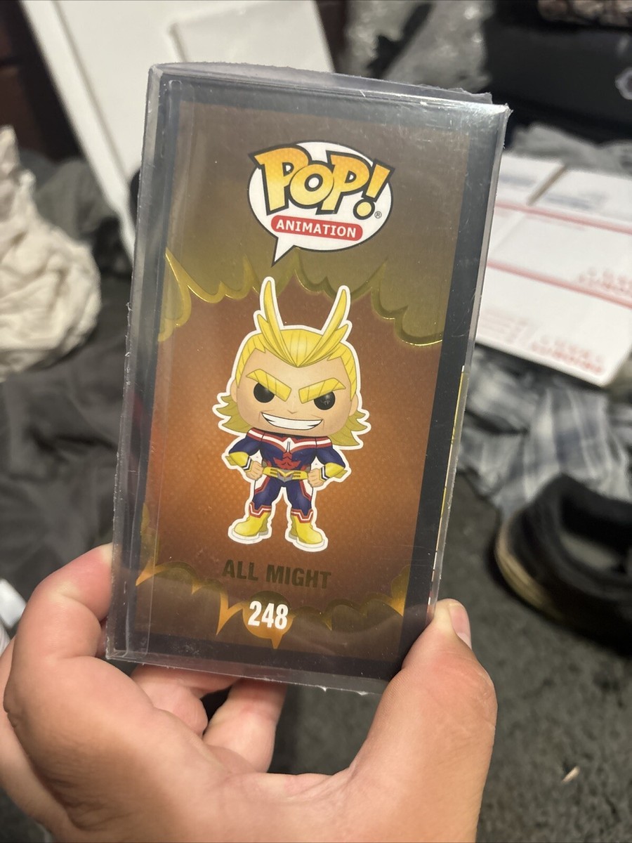 Chrome All Might Funko Pop Signed By Christopher Sabat