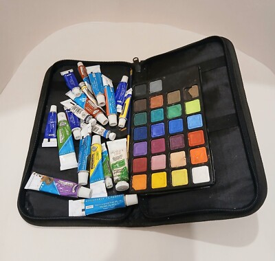 Zeichenstifte, Wortzahlenschablonen, Art Essentials Maletui voll