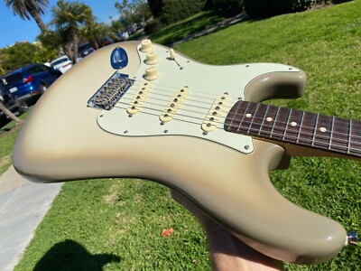 ギター Fender USA American StratocasterMOD SHOP 2020 Fender American Mod Shop Stratocaster Antigua LEFT