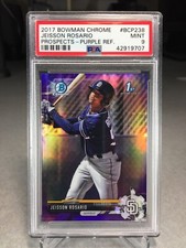 2017 Bowman Chrome Purple Ref 111/250 Jeisson Rosario #BCP238 - PSA 9 - POP 2