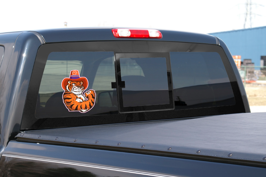 Clemson Tigers Sticker Decal Mascot Car Truck Window Wall Laptop Phone ...