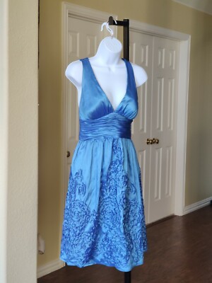 adrianna papell blue cocktail dress Hailey Logan by Adrianna Papell Royal Blue Bubble Dress, 7-8 –  eBargainsAndDeals Vintage Store main image 1