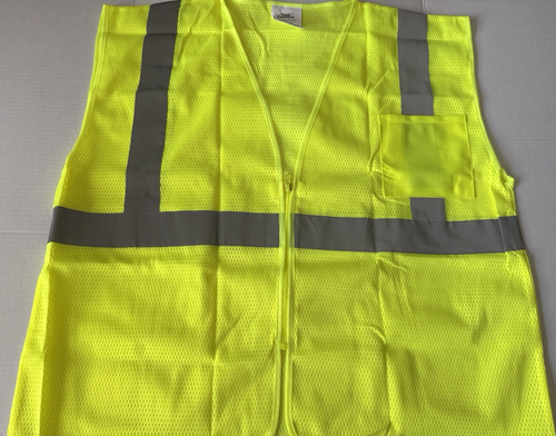 Gilet di Sicurezza Condor Safety U Block Hi-Visibility Giallo Uomo Taglia XL Nuovo #53YL19C - Foto 1 di 5