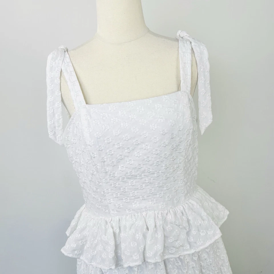 Maxi Vestido Corey Lynn Calter Anthropologie Floral En Niveles En Capas Talla M 8 10 Foto 2 de 4