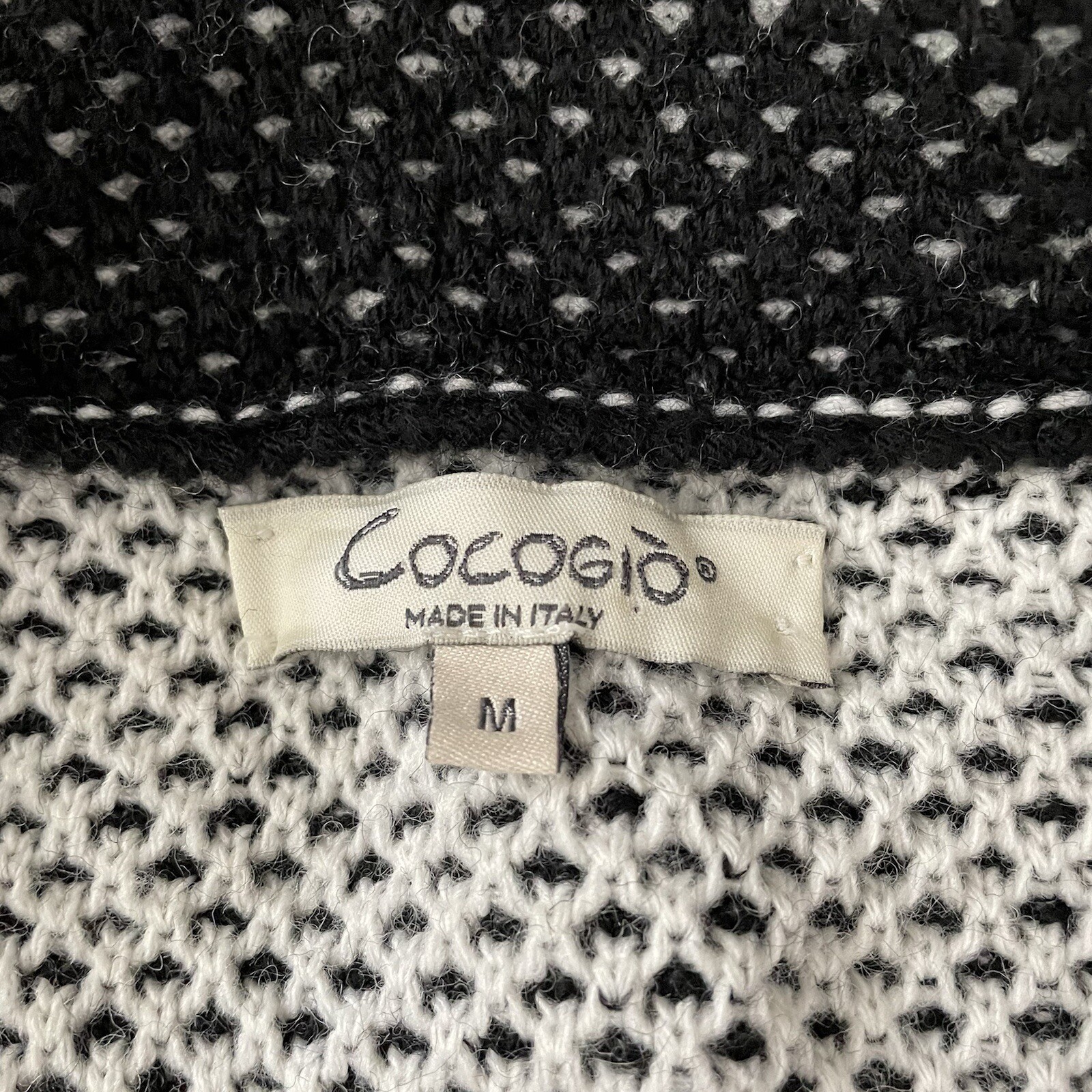 Cocogio MEDIUM Basketweave Patterned Sweater Jack… - image 2