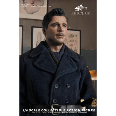 1/6 FISH BONETOYS FB-Z005 Brad Pitt US Army Lieutenant Action