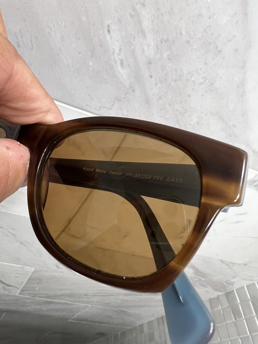 AS IS / Morgenthal Frederics Sunglasses 740 DAVE Blue Brown  display picture 3