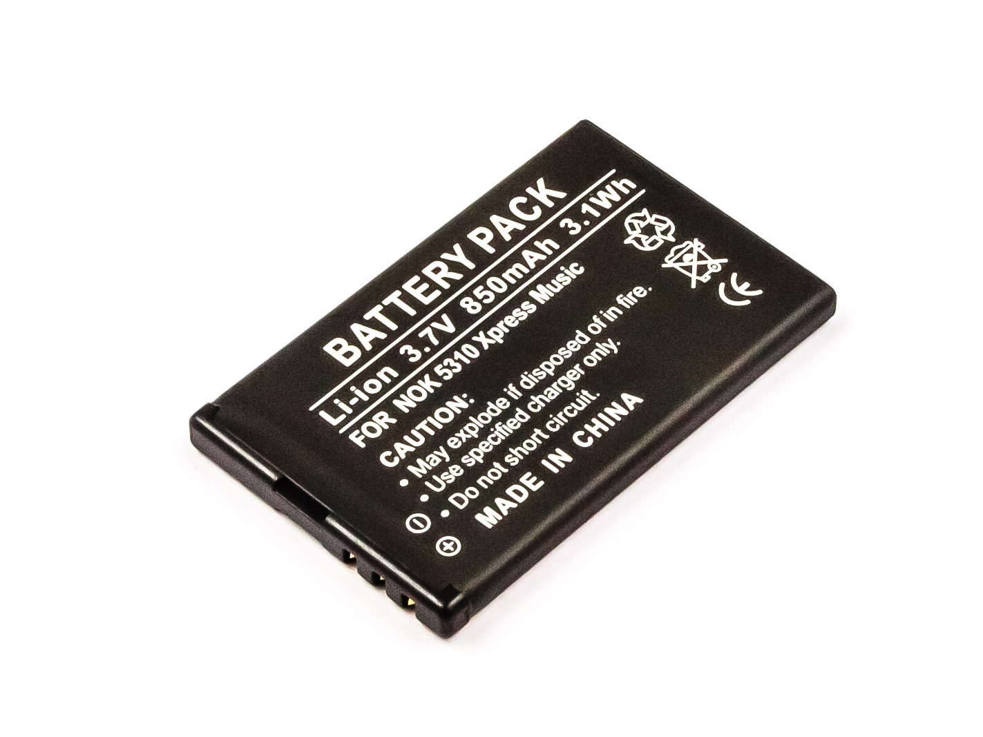 Battery for Nokia 7310 Supernova/X3/7230/7210 Supernova / 6700 Slide/BL-4CT