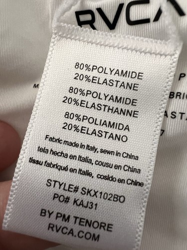 RVCA THROWBACK One Piece Swimsuit Open Back RETRO TOMBOY Woman’s Small - Picture 10 of 19