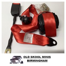 CLASSIC MINI 1976 – 1995 FRONT INERTIA SEAT BELT – RED MSSB1111-RED