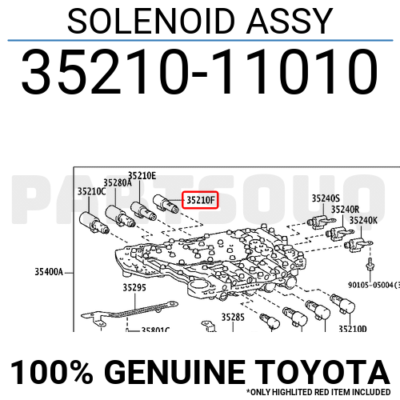 m 3521011010 Genuine Toyota SOLENOID ASSY 35210-11010 | eBay