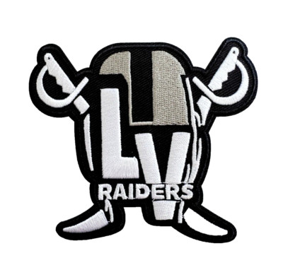 Las Vegas Raiders NFL Football Team Logo zum Aufbügeln Aufnäher Patch
