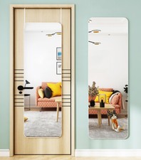 Wall Hanging Full Length Glass Mirror Over Door Framed Bedroom Dressing Mirrors