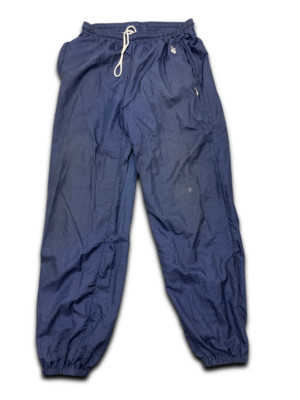 Vintage trigema blue nylon track pant size L | L42 W 27| SKU 762