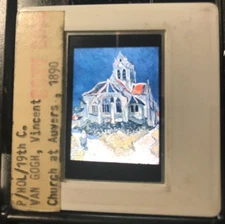 Vincent Van Gogh "Church At Auvers " Post-impressionism 35mm Art Slide