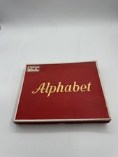 Alphabet Wood Red/Gold Vintage