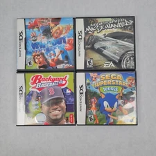 Nintendo DS Game Cases/Manuals - Sega Superstars, Need For Speed, Wipeout, Back-