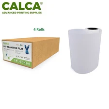 CALCA 4 Rolls 13" x 328ft DTF Transfer Film Roll Hot Peel Double Sided US Stock