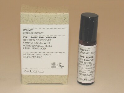 Evolve Organic Beauty Hyaluronic Eye Complex 0.3 Oz 10 mL Roll-On Gel Full Size