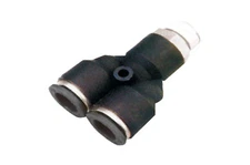 EPX8-01 Branch Y Inlet 8mm Silver 1/8" PT Thread QTY. 5