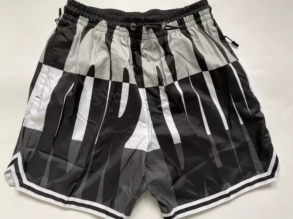 NIKE JORDAN JUMPMAN WINGS POOLSIDE 18CM SHORTS SIZE M L XL CZ8540 100 BLACK